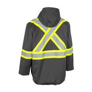 Winter <b>Work</b> Hoodies Men Women Customized Logo Stand Collar Protective Jacket Front Pocket Water Proof Polyester Material - Product Image 6