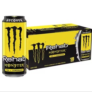 Bebida Energética For Rehab Tea + Limonada, Mezcla Carbonatada Sin Azúcar, 15.5 Onzas, Paquete de 15, Hecho en Alemania - Product Image 5