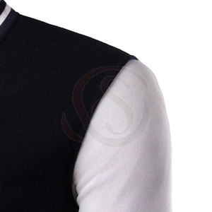 Veste de baseball personnalisée OEM pour homme, en toile, col montant, décontractée, pour l'hiver - Product Image 4