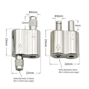 Clips de Cable Ajustables, Abrazaderas de Cable de Aleación de Doble Vía, Adecuados <span class=keywords><strong>para</strong></span> Colgar <span class=keywords><strong>Cuadros</strong></span> e Iluminación - Product Image 6