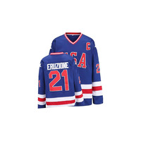 Maillot de hockey sur glace D-5 Adult Mighty Ducks, haute qualité, 100% polyester, séchage rapide, personnalisable avec le nom de l'équipe