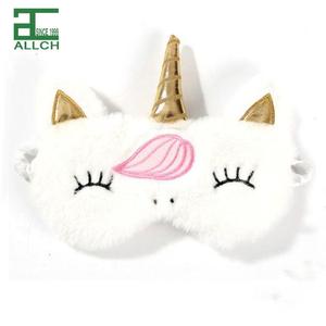 ALLCH Cute Unicorn Plush Fabric Eye Masks personalizado al por mayor accesorios <span class=keywords><strong>para</strong></span> <span class=keywords><strong>dormir</strong></span> niñas Popular Sweet Style Eye Masks Accesorios - Product Image 1