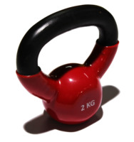 Kettlebell-Kettlebell de hierro fundido negro, vinilo recubierto con color, entrenamiento de fuerza para levantamiento de pesas, acondicionamiento, fuerza