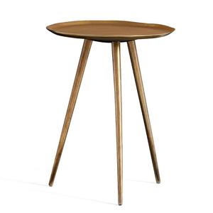 Durable Finished Aluminium Side <b>Table</b> Triangle Top Nordic Style Lining Texture for Living Room and Bedroom Furniture - Product Image 4