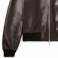 Veste d'hiver pour homme en cuir de vache véritable et toile, d'inspiration vintage, marron, écologique, respirante, imperméable, coupe-vent, épaisse