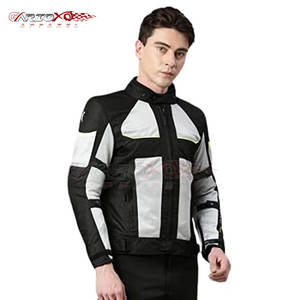 Veste d'équitation en Cordura avec doublure intérieure douce et coque en polyester pour hommes Veste de moto robuste pour motards - Product Image 4