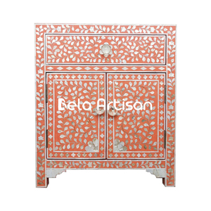 Mesa de Noche de Madera Maciza de Mango, Mesa Auxiliar Boho para Dormitorio, Mesa de Apoyo Rústica Natural, Mueble de Noche Artesanal Sostenible - Product Image 6