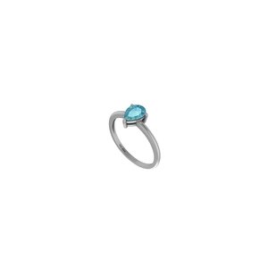 925แหวนเงินแท้แบบง่ามตั้งค่า Paraiba apatite พลอยรูปวงรีทรงวงรีทรงสูงทันสมัยปาร์ตี้ - Product Image 1
