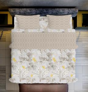 Queen Size Microfiber Blossom Coordinate Bedding Set Fade Resistant Stripe Design 1 Flat Sheet 1 Fitted Sheet 2 <b>Pillow</b> Hotels - Product Image 3