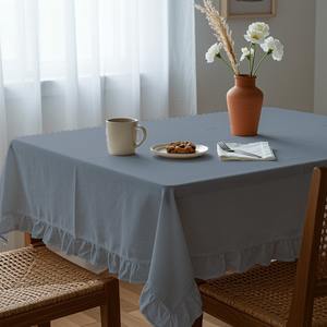 Mantel antracita Tamaño único para mesas de comedor Tela de poliéster para fiestas y reuniones de hoteles 140x220cm 55x86 pulgadas - Product Image 2