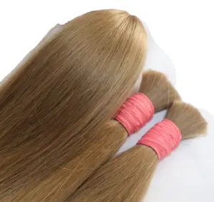 Top Quality raw Vietnamese hair 2023 virgin blonde color hair bulk 9C human hair extensions whole sale