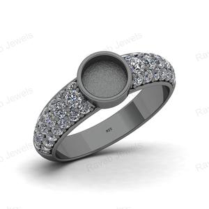 Joyería de Plata 925 de Buena Calidad, Semi-Montada, Hecha en India, Venta al por Mayor en Línea, Fabricación de Joyería Personalizada con Circonita para Mujer - Product Image 3