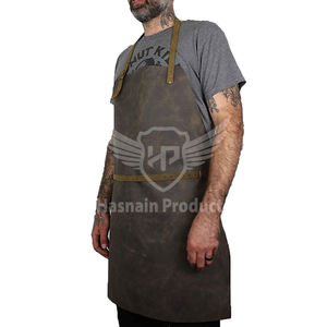 Delantal de babero de cuero genuino con servicio ODM más vendido, diseño personalizado para compradores comerciales de alimentos, calidad confiable, precio al por mayor - Product Image 2