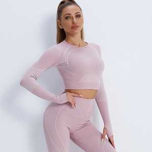 Conjunto de Yoga para mujer hecho a medida de calidad superior Sujetador deportivo ecológico con cordón Leggings hechos a mano de talla grande Create - Product Image 4