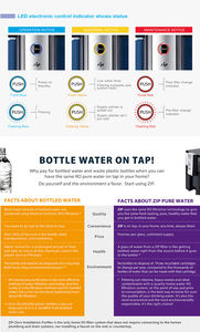 Portable 75GPD RO système comptoir filtre à eau à changement rapide Installation facile électrique usage domestique en plastique - Product Image 6