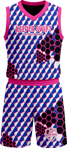 Uniforme de Baloncesto Hecho en Pakistán, Camiseta de Equipo y Pantalones Cortos de Sublimación, Uniforme de Baloncesto con Color Personalizado - Product Image 2