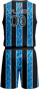 Uniforme de Baloncesto Hecho en Pakistán, Camiseta de Equipo y Pantalones Cortos Sublimados, Color Personalizado, Nuevo Diseño, Logotipo Personalizado - Product Image 2