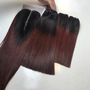 Paquete de cabello humano de muestra gratis con cierre de encaje transparente, mechones de cabello crudo Peluca de encaje frontal de cabello rizado birmano - Product Image 5