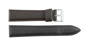 Unisex 205 Brown Luxury Classic Genuine Leather Stainless Steel Adjustable Lightweight Smartwatch Bands Soft Waterproof Strap - Product Image 5
