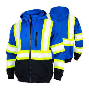 Reflective Hi Vis Hoodie Ropa de construcción Ropa DE TRABAJO Alta visibilidad Hi Vis Hoodie para hombres - Product Image 1