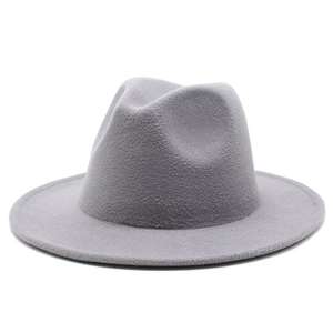 Sombrero Fedora de Ala Ancha, Color Sólido, Protección Solar, Diseño Personalizado, Decoración con Borlas, Casual para Exteriores, Pesca - Product Image 1