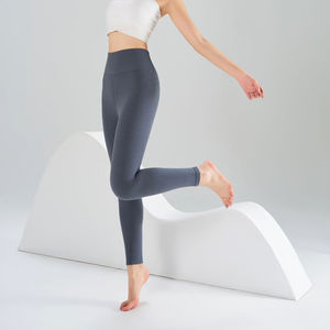 Medias de poliéster de estilo cálido de invierno, pantalones de Spandex de punto acanalado, mallas de Yoga de elastano de cintura alta, mallas deportivas para gimnasio, mallas para niñas y mujeres - Product Image 3