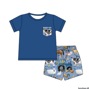 Kustom cetak bayi bayi 95% organik 5% bambu spandeks Onesie romper pakaian balita anak Piyama kustom pakaian berpenutup - Product Image 1