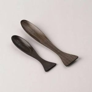 2 piezas calientes hoy cucharas de madera de moda 11 pulgadas Juego de cucharas de ensalada de Acacia hogar y cocina productos ecológicos 2023 - Product Image 6