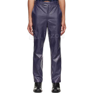 Pantalon en cuir personnalisé de haute qualité pour hommes vente directe d'usine pantalon en cuir pour hommes fabriqué au Pakistan - Product Image 1