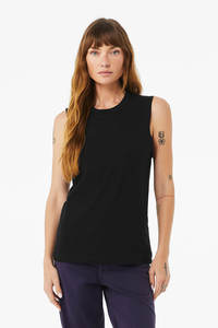 Camiseta sin mangas de cuello redondo unisex para hombre, ropa personalizada de lona de Bella para gimnasio - Product Image 3