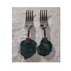 Couverts couteau fourchette et ouvre-couteau avec vernis fait main pour hôtel à bas prix ensemble de couverts en métal avec manche en agate - Product Image 6