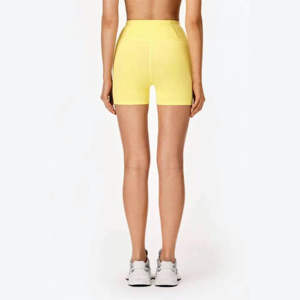 Taille haute 78% polyester 22% élasthanne citron verveine mélange Pulse pantalon chaud avec bande élastique à l'intérieur de la taille et poche cachée a - Product Image 2