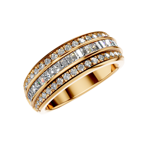 2025 estilo Unisex elegante Baguette Lab diamante anillo 14K oro blanco hecho a medida joyería fina de La India IGI certificado - Product Image 6