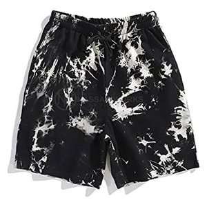 Pakistan Made 100% Cotton Casual Mid Waist Tie Dye <b>Shorts</b> High Quality Comfortable for <b>Men</b> - Product Image 1