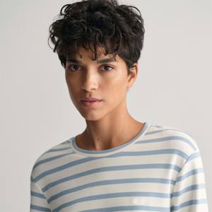 เสื้อยืดแขนยาวลายทางลำลองของผู้หญิง-นุ่มระบายอากาศและเหมาะสำหรับสวมใส่ในชีวิตประจำวันและชุดที่ผ่อนคลาย - Product Image 4