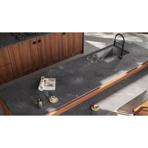 Plaque de quartz robuste en finition béton, design moderne, grande dalle pour cuisine et mur, durable et élégante - Product Image 3