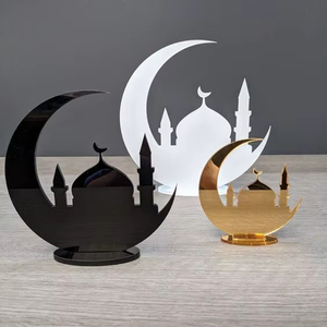 Decoración Artesanal de Acrílico TCE Estilo Art Deco para el Hogar en Ramadán, Adorno Festivo y Espiritual para Mesa, Artículo de Regalo para Sala de Estar u Oficina - Product Image 1