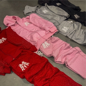 เสื้อสเวตเตอร์สำหรับผู้ชายชุดวอร์มใส่ได้ทั้งชายและหญิงชุดวอร์มประดับพลอยเทียมออกแบบได้ตามต้องการ - Product Image 6