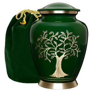 Urna Funeraria Grande Árbol de la Vida Azul para Cenizas Humanas, Excelente Calidad al Mejor Precio para Cremación Funeraria por ACW - Product Image 4
