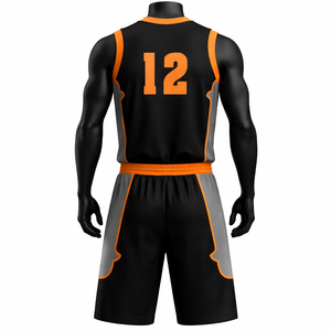 Uniformes de basketball brodés et thermocollés à séchage rapide pour l'entraînement, vente en gros usine - Product Image 2