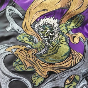 Great Beasts เสื้อโค้ทสตรีทแวร์ Yokosuka ฟีนิกซ์มังกรเสือซากุระปักแจ็คเก็ตเบสบอล - Product Image 4