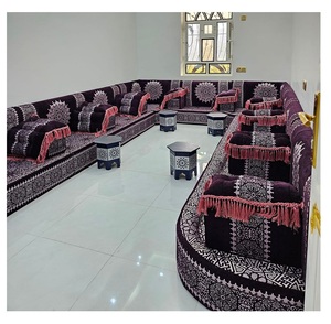 Sofá estilo Majlis árabe, diseño clásico, elegante conjunto para sala de estar, asientos de esquina de lujo, diseño que ahorra espacio - Product Image 1