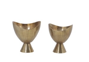 Bol en chocolat et caramel, vaisselle de cuisine, décoration d'intérieur, dernier bol de service tendance avec des poignées modernes et texturées - Product Image 5