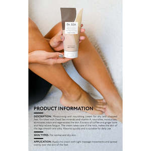 Crème pour les pieds au gingembre et au café, multivitamines, anti-fatigue, sel de la mer Morte, biologique, sans cruauté, soin de la peau, 200 ml - Product Image 2
