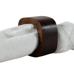 ผ้าเช็ดปากทำจากไม้ที่ทำด้วยมือโต๊ะรับประทานอาหารที่ทำด้วยมือของช่างฝีมือที่วางผ้าเช็ดปากที่หรูหราสำหรับทุกโอกาส - Product Image 4