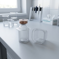 Boîte de rangement pour flacons de 3 ml, 1 pièce, en plastique PP recyclable, transparente, antichoc, organisateur de cosmétiques, avec gaufrage et vernissage