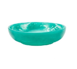 Epoxy Resin Bowl for Multiple Uses | Blue Bow | Gift Handmade Salad Bowl Fruit Storage Home <b>Dinnerware</b> - Product Image 5