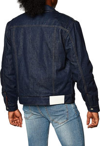 Chaqueta vaquera para hombre, ropa informal OEM, venta al por mayor, chaqueta vaquera de algodón de alta calidad para hombre, chaqueta vaquera personalizada para hombre a la venta - Product Image 2