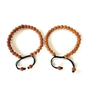 Certifié 5 Mukhi Rudraksha Bracelet Original perles népalaises positivité soulagement du Stress Aura Protection unisexe réglable sous tension - Product Image 6