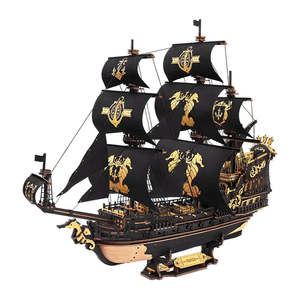Pirate Warship <b>Model</b> <b>Building</b> Tool Kit a Fun and Imaginative Construction Jeu De Construction - Product Image 1